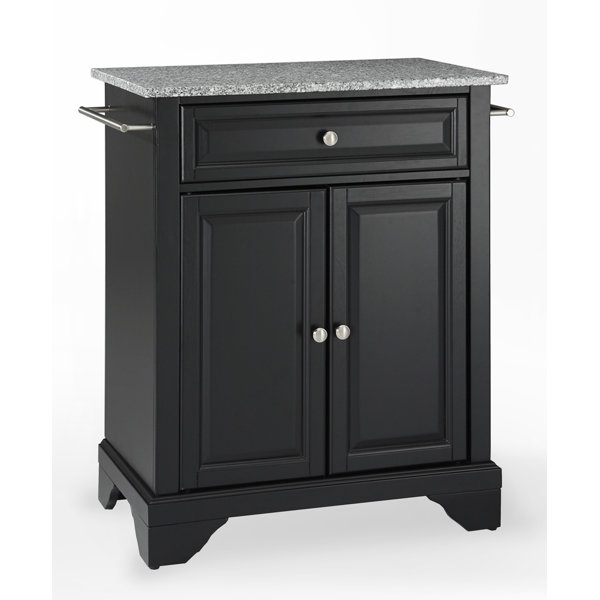 Three Posts™ Hedon Granite Kitchen Cart & Reviews Wayfair